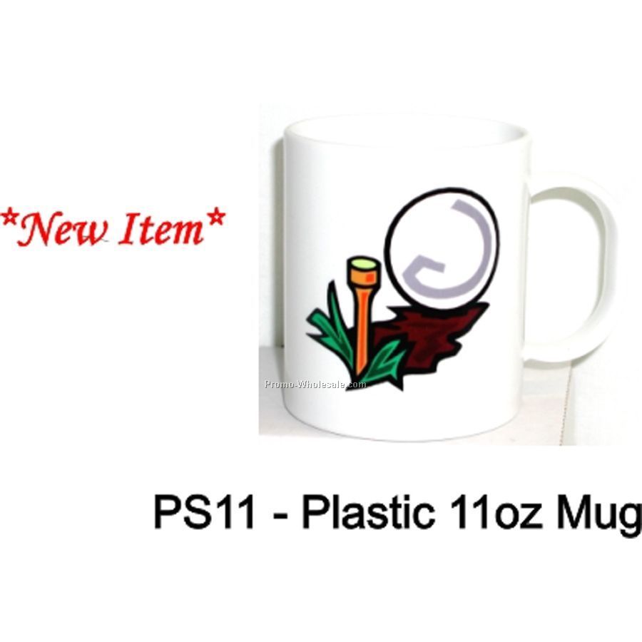 11 Oz. Plastic Mug Usa Made