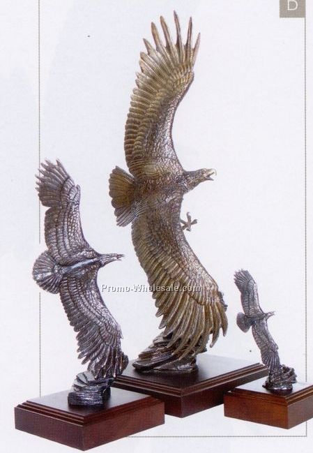 12" Majestic Monarch Bronze Eagle Sculpture