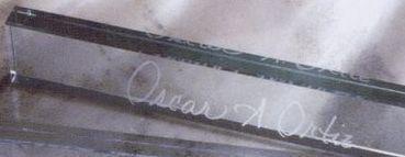 12"x2" Emerald Name Plate