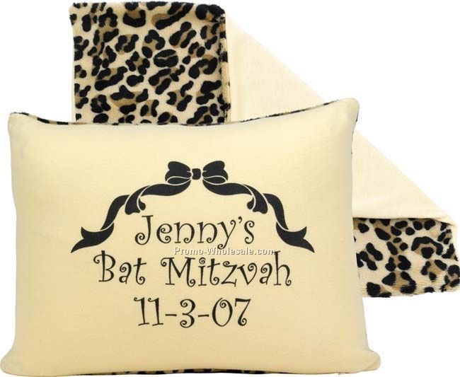13"x10"x4" Animal Print Decor Pillow - Leopard