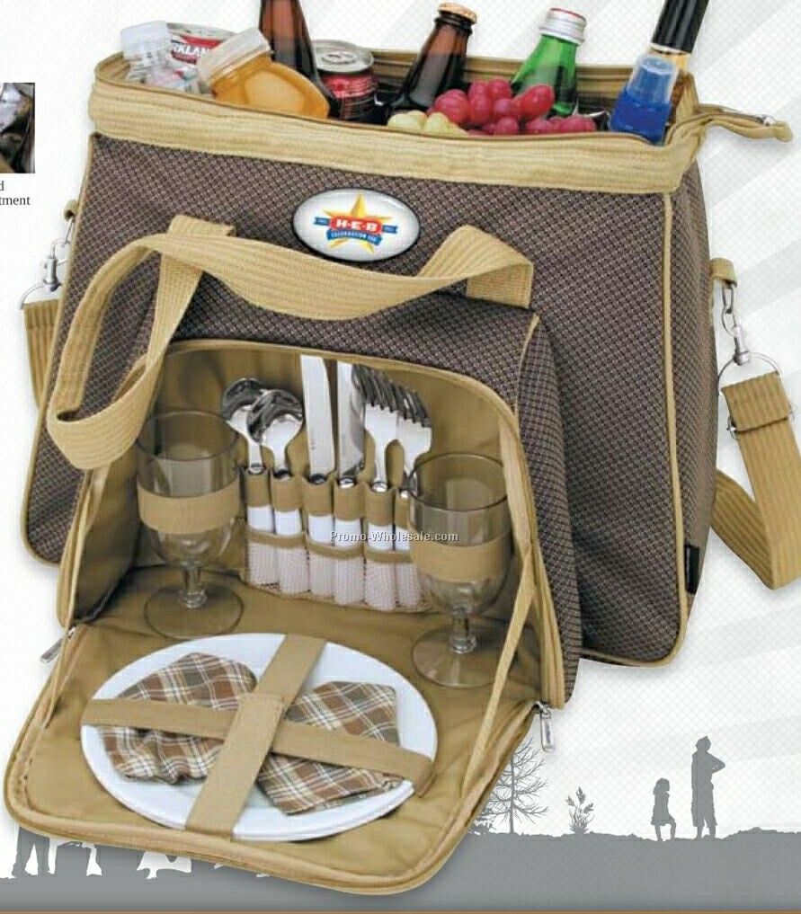 13"x17"x11" Giftcor Tahoma 2 Person Picnic Tote