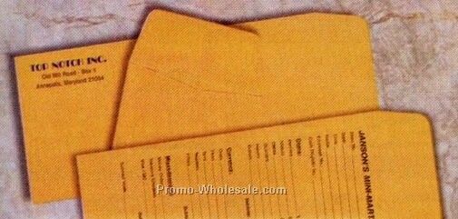 14"x5"x11-1/2" Open End 28 Brown Kraft Policy Envelope