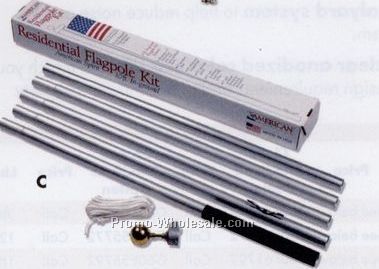 15' American Spirit Aluminum Flagpole