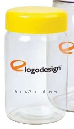 15 Oz. Medium Canister W/ Color Plastic Lid