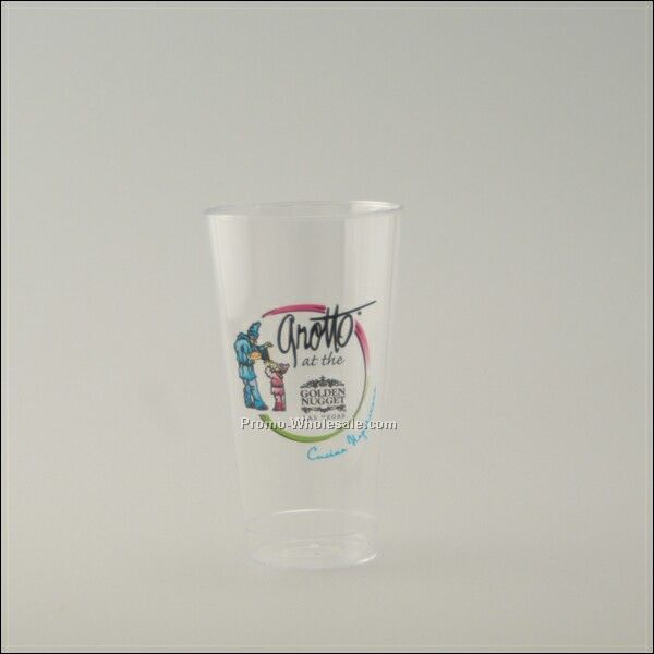16 Oz. Clear Fluted Plastic Cup