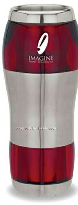 16 Oz. Sovrano Galba Red Jewel Toned Tumbler