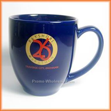 16 Oz Bistro Ceramic Mug (Cobalt Blue)