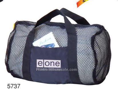 16"x10"x8" Nylon Mesh See Through Duffel Bag