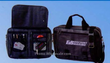 16"x12"x4" Leatherette Expandable Briefcase (Screened)