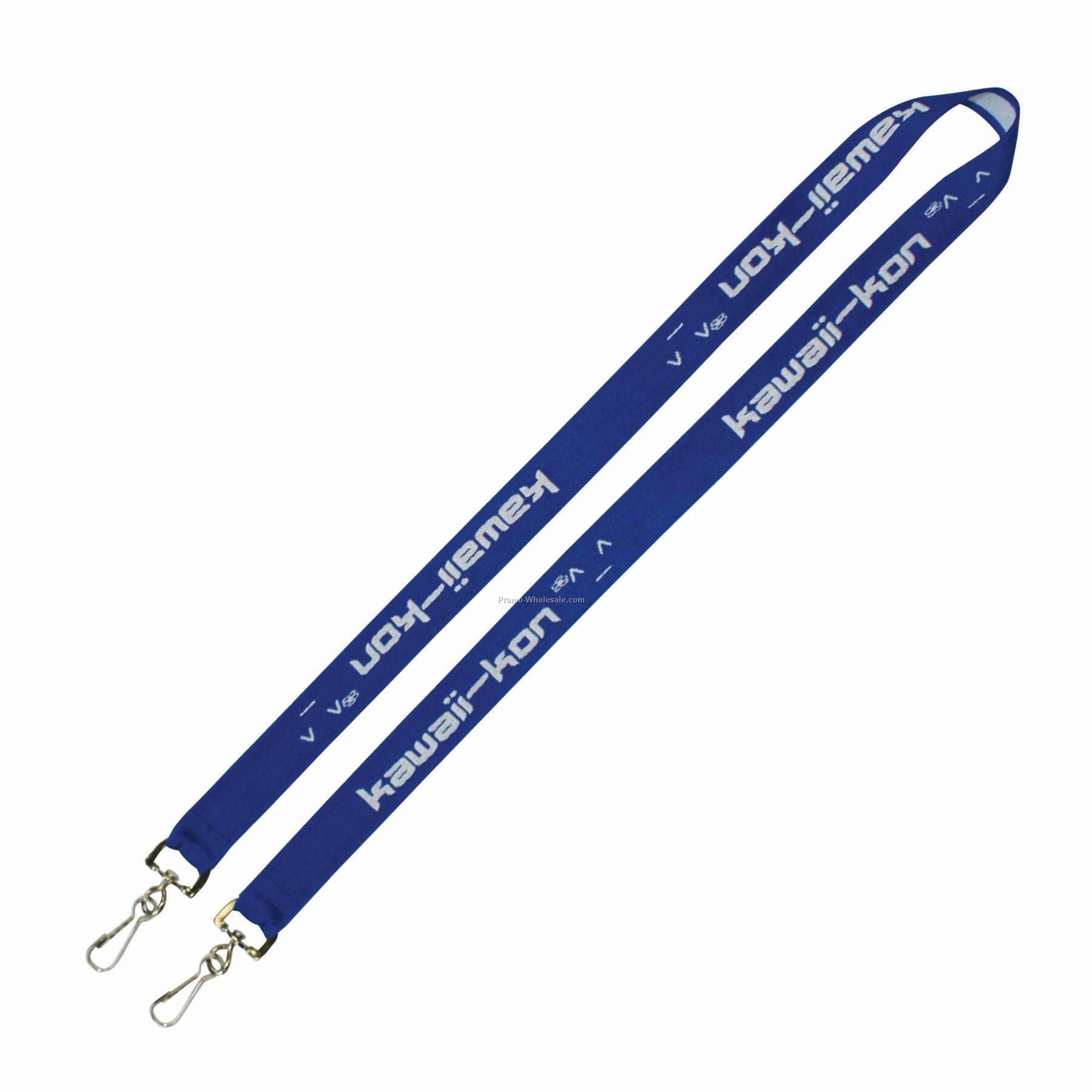 17-1/2"x3/4" Wov-in Line Tradeshow & Event Lanyard - Premium Webbing