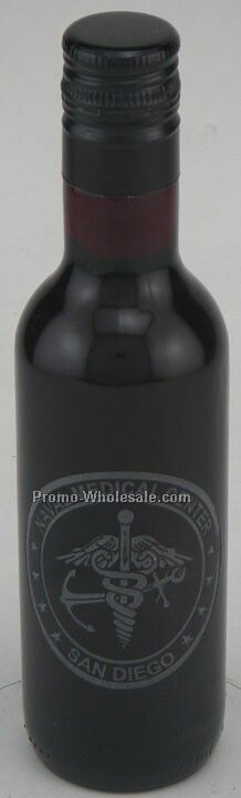 187 Ml Custom Etched Cabernet Sauvignon Woodbridge, Ca No Color Fill