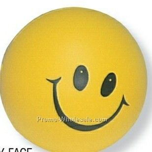 2" Super Bounce Happy Face Ball