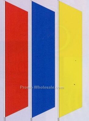 2-1/2'x12' Stock Zephyr Banner Drapes - Burgundy Red