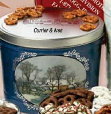 2 Lb. 4 Oz. Drizzle Pretzels Designer Gift Tin