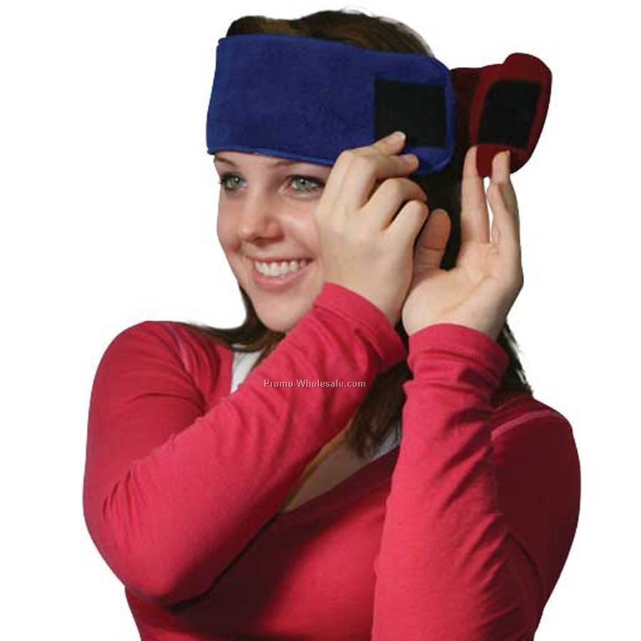 2-tone Reversible & Adjustable Fleece Headband W/ Velcro Closure (One Size)