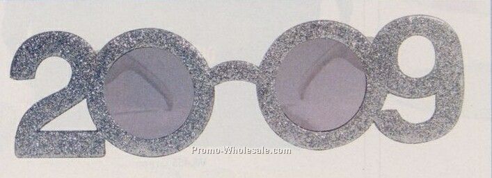 2009 Silver Glitter Glasses