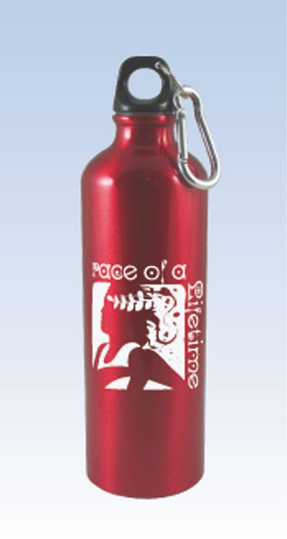 25 Oz. Aluminum Bottle With Carabiner - Bpa Free