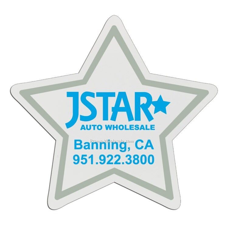 3-1/2" Star Plastic Badge