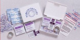 3-3/4"x4-5/8"x1-3/8" Standard First Aid Kit