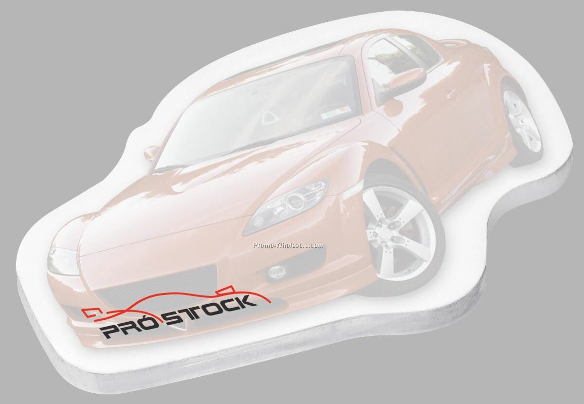 3"x4" Earth Friendly Adhesive Notes - Race Car Shaped (25)