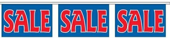 30' Stock Printed Bannerette Strings - Sale