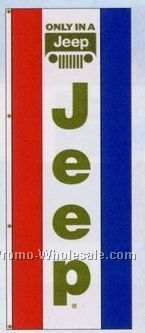 3'x8' Double Face Dealer Interceptor Logo Flags - Jeep