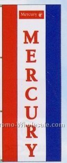 3'x8' Single Face Dealer Interceptor Logo Flags - Mercury