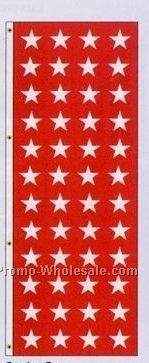 3'x8' Stock America Forever Drape Banners - Red/ White Stars