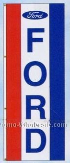 3'x8' Stock Dealer Logo Single Face Drape Flag - Ford