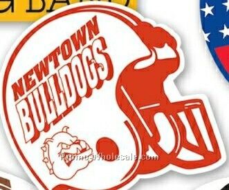 5-3/4"x5-3/8" Stock Helmet Shape Car Magnet