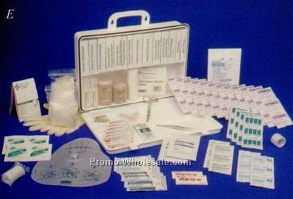 50 Person First Aid Kit In A 36 Unit Plastic Case