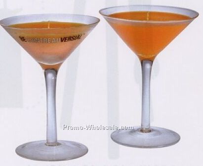6 Oz. Martini Glass W/ Candle