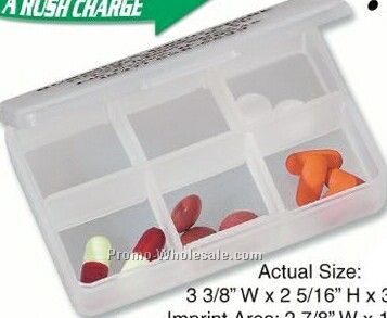 6-compartment Pill Box