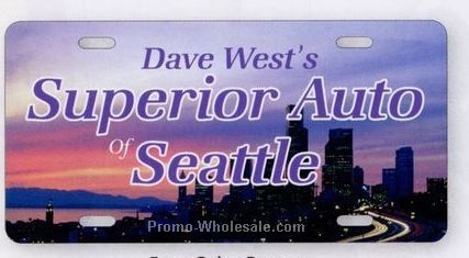 6"x12" Auto Card (35 Pt. Plastic Card Stock) 4 Color Process