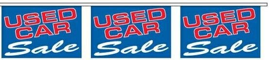 60' Stock Printed Bannerette Strings - Used Car Sale
