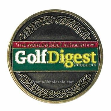 7/8" Die Struck Round Custom Golf Ball Marker