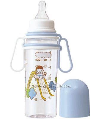 8 Oz. Baby Feeding Bottle W/Handle