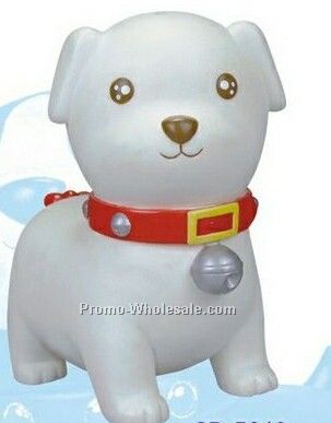 8"x7-3/4"x4" Rubber "fido" Doggie Bank