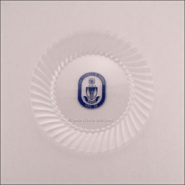 9" Clear Classic Ware Plastic Plate