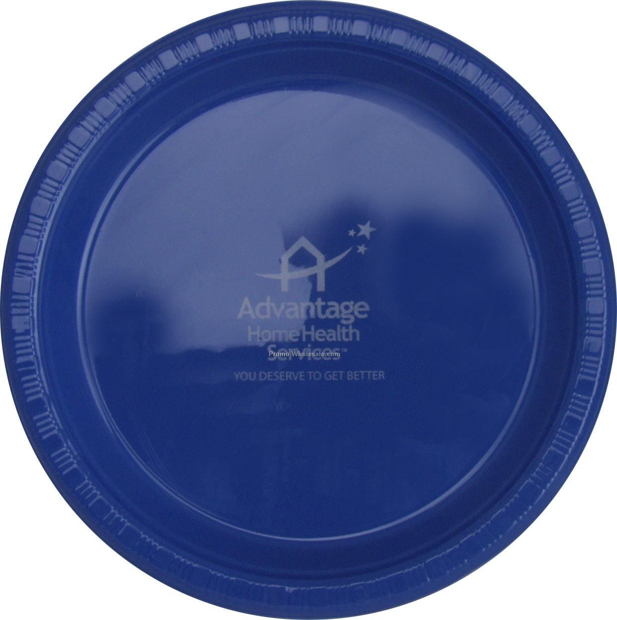 9" True Blue Colorware Paper Plate