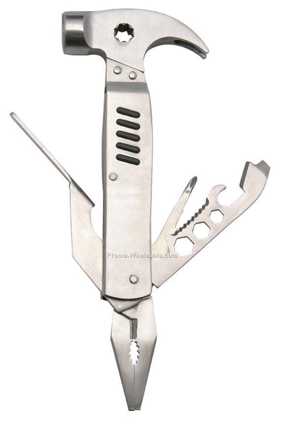 9-in-1 Stainless Steel Multi-tool With Hammer