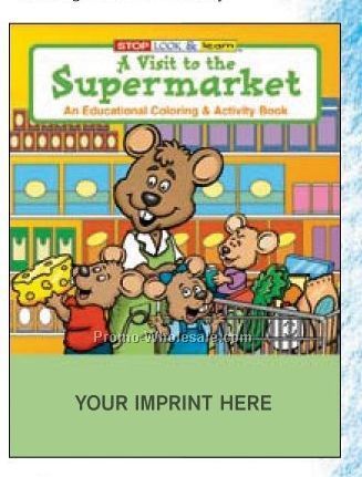 A Visit To The Supermarket Coloring Book
