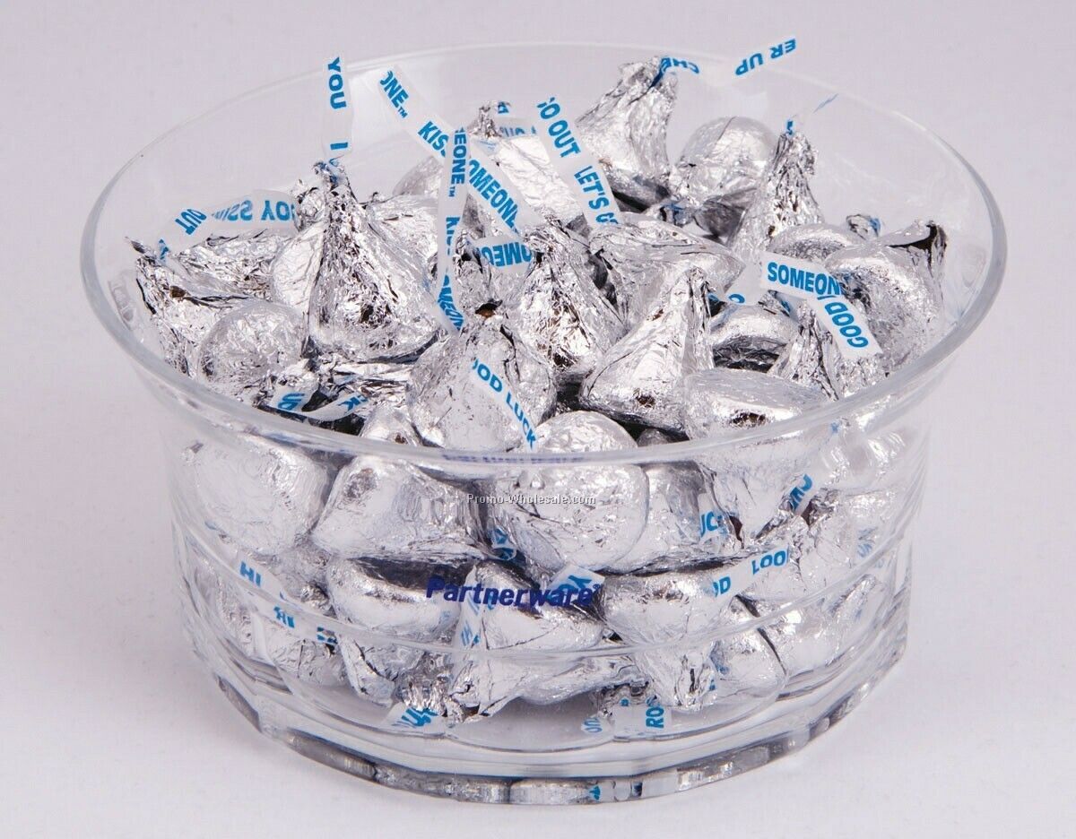 Acrylic Candy Dish Filled With Fruit Buttons