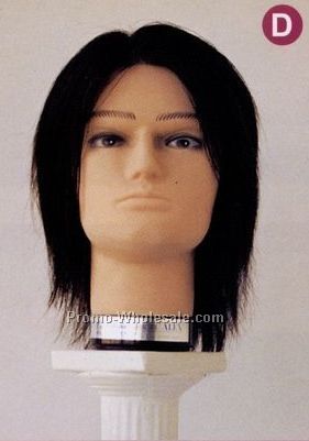 Alex Economy Make-up Mannequins-10" Black Human Hair/ Light Face