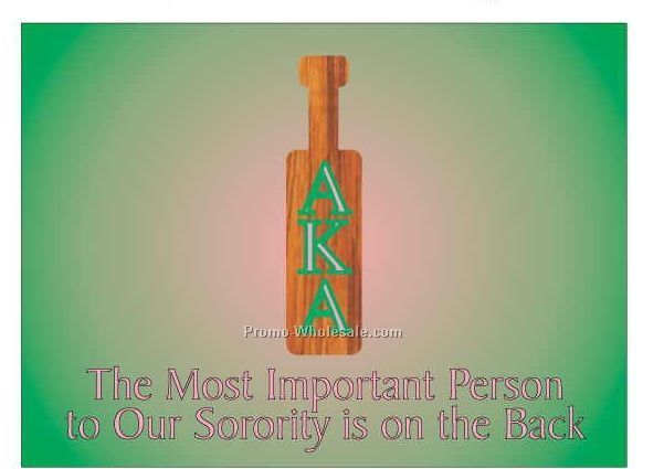 Alpha Kappa Alpha Sorority Paddle Photo Hand Mirror (2-1/2"x3-1/2")