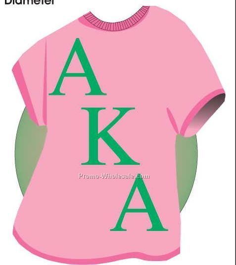 Alpha Kappa Alpha Sorority Shirt Acrylic Coaster W/ Felt Back