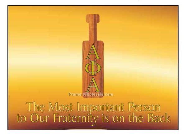 Alpha Phi Alpha Fraternity Paddle Photo Hand Mirror (2-1/2"x3-1/2")