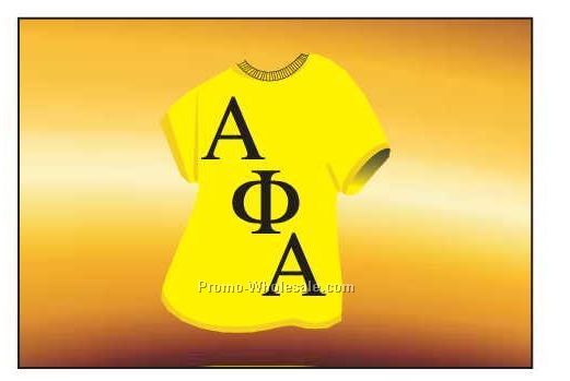 Alpha Phi Alpha Fraternity Shirt Badge W/ Metal Pin (2-1/8"x3-1/8")