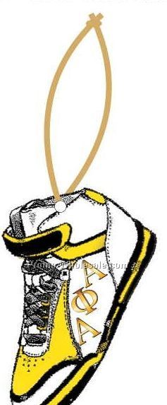 Alpha Phi Alpha Fraternity Shoe Ornament W/ Mirror Back (8 Sq. Inch)