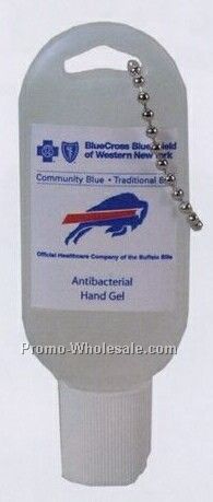 Antibacterial Hand Gel In Toggle Bottle With Key Chain & Lanyard - 1.9 Oz.